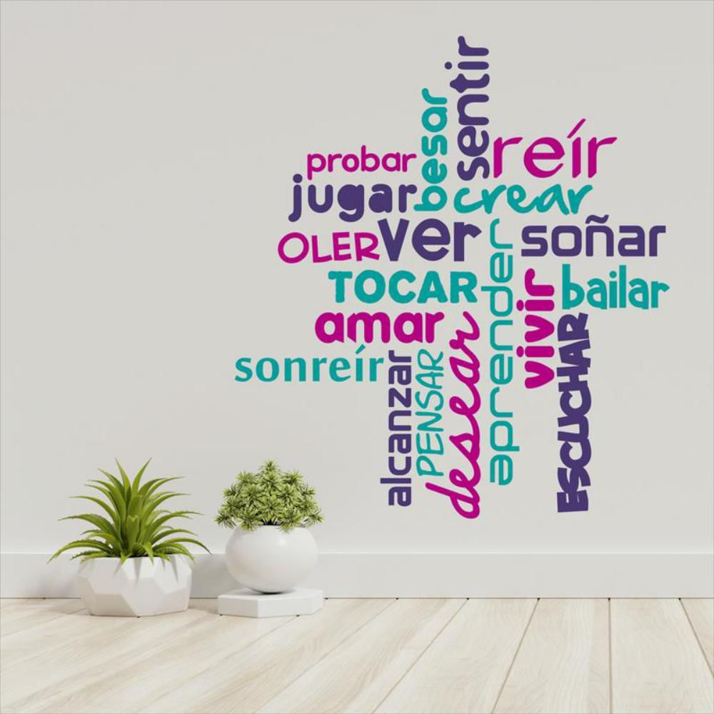 Vinilo Tingo Tango Verbos Pequeño 65 X 70 Cm img #1