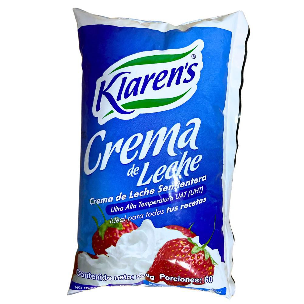 Crema KLARENS Leche semientera  (900  ml) img #2