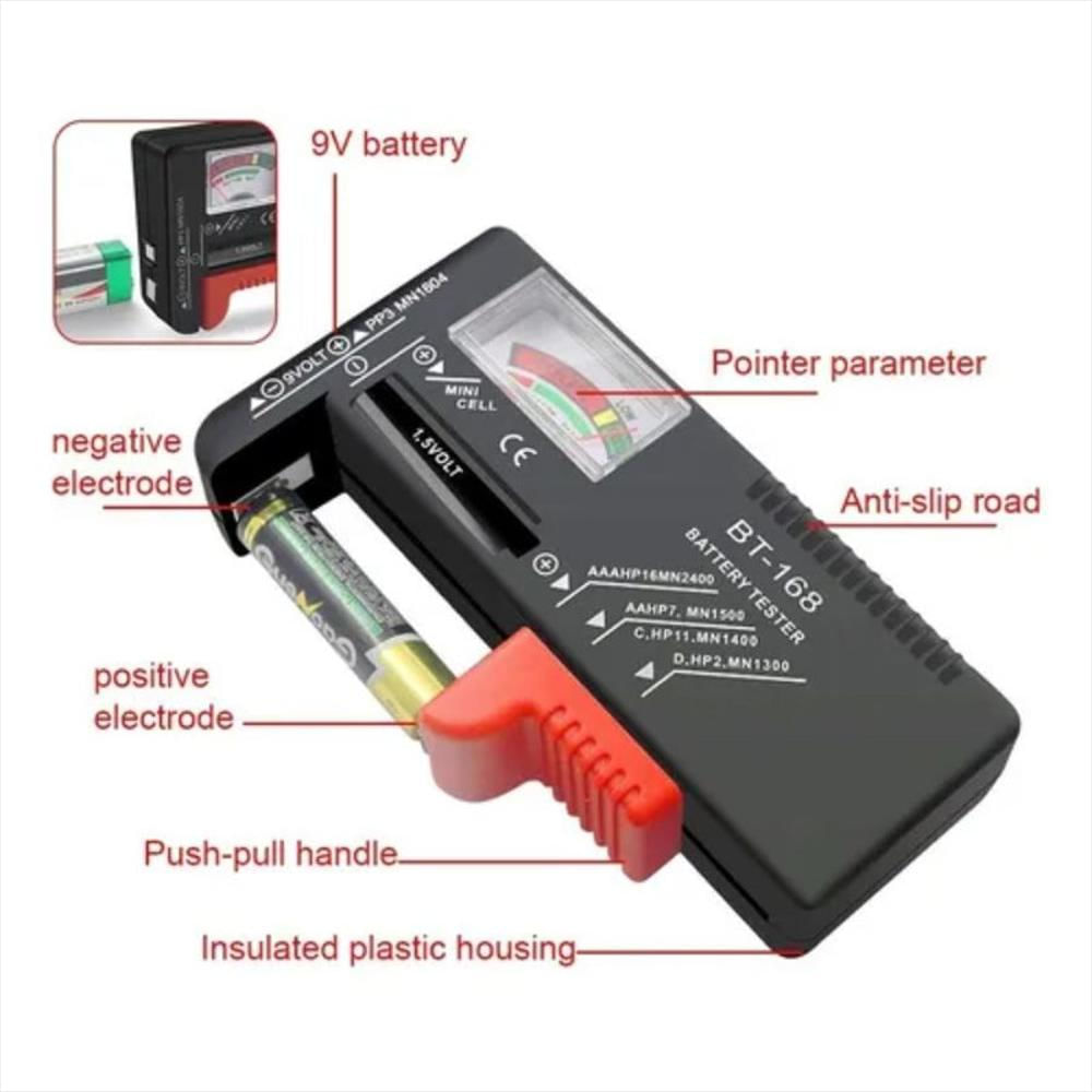 Medidor Capacidad Probador De Pilas Multiple Dc 9V Aa Aaa img #4