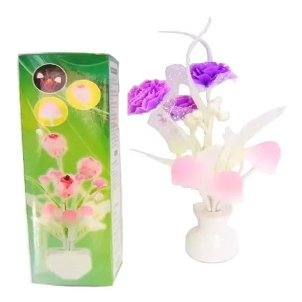 Lampara De Enchufe Con Sensor Forma De Flor Pieza Pasillo img #1