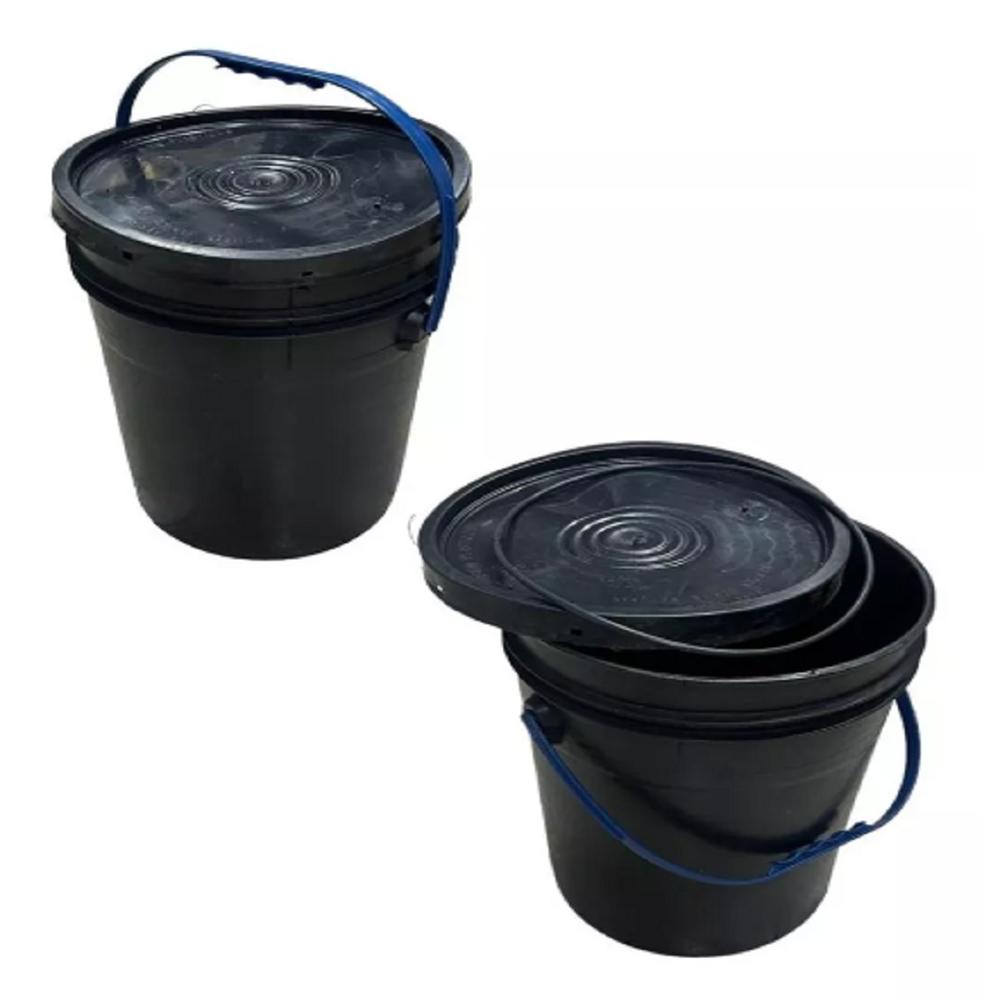 Balde Cuñete De 20 Litros Tapa Color Negro img #2