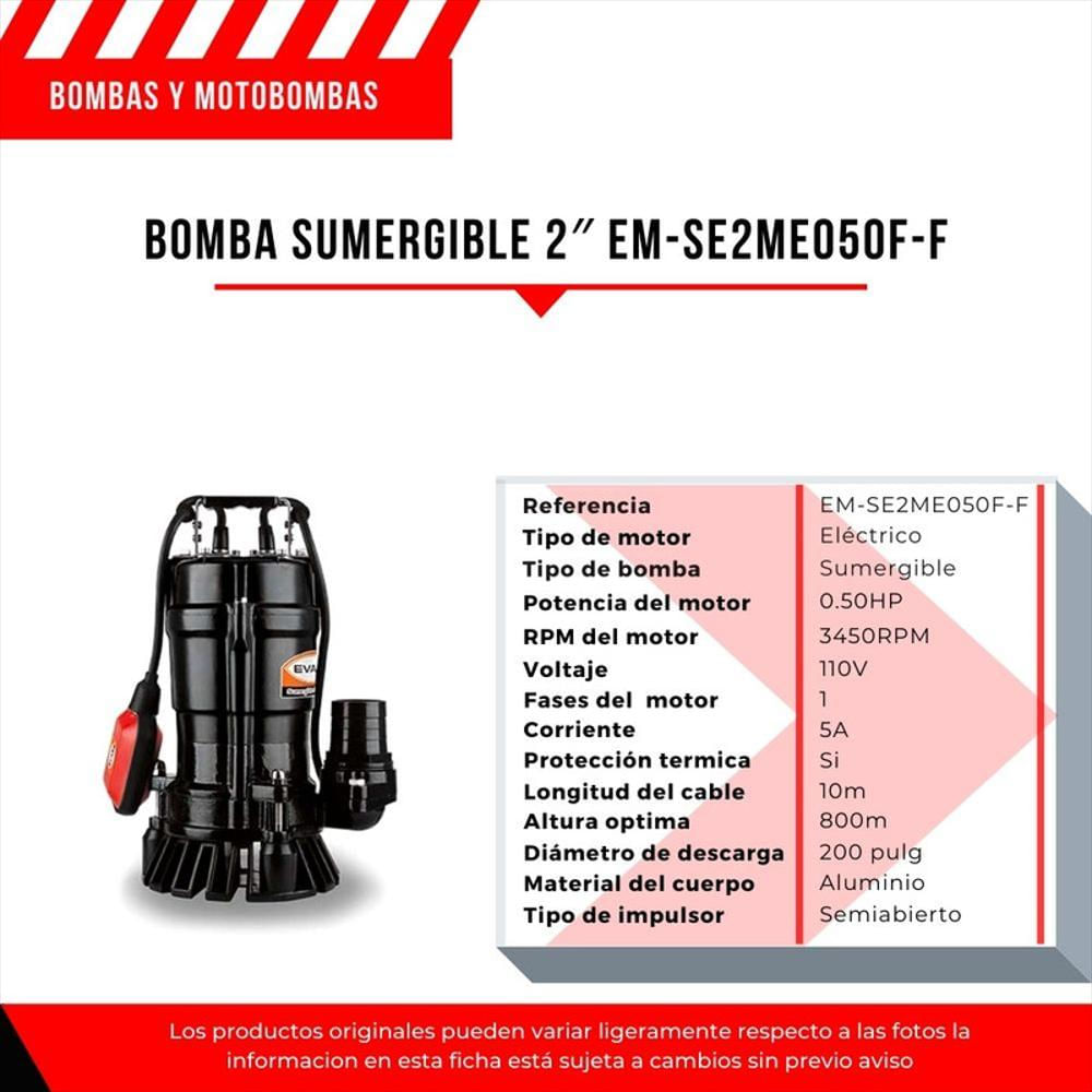 Bomba Sumergible Especial Para Aguas De Construcción img #2
