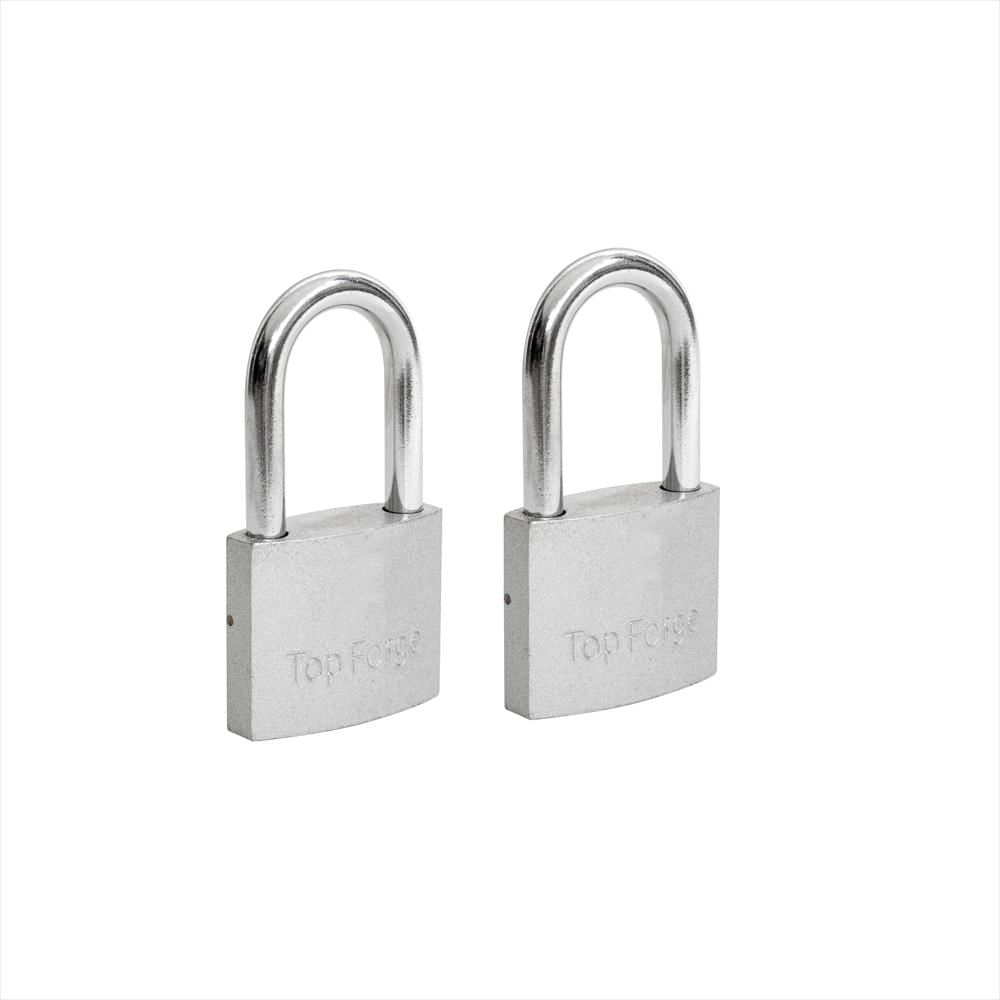 Set 2 Candados Largos De Hierro 40 Mm Topforge Con 3 Llaves img #3