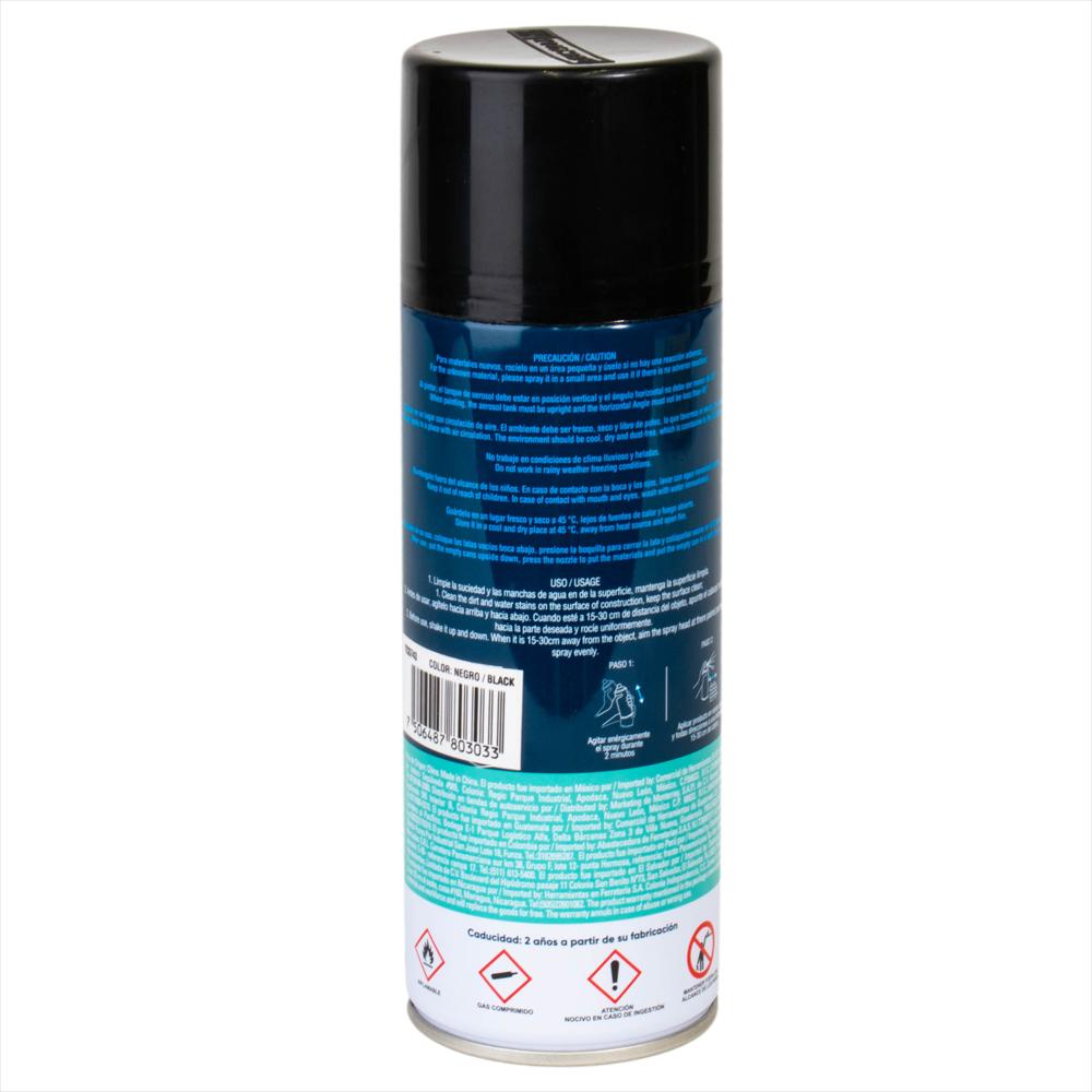 Impermeabilizante Aerosol Negro Toolcraft De 400 Ml img #3