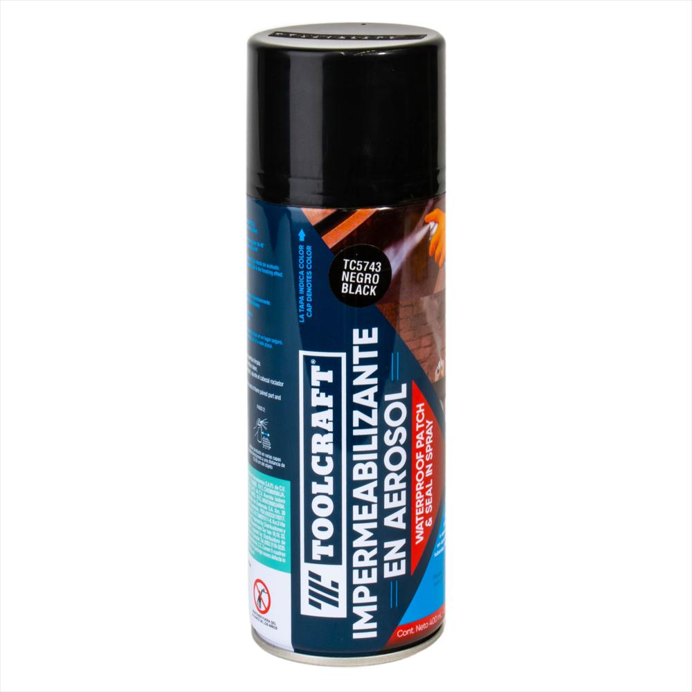 Impermeabilizante Aerosol Negro Toolcraft De 400 Ml img #4