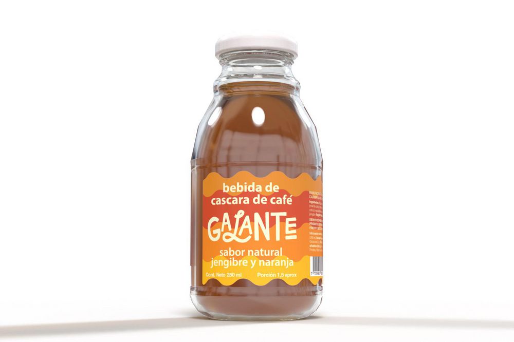 Bebida de cascara de café GALANTE sabor natural jengibre y naranja (280  ml) img #1