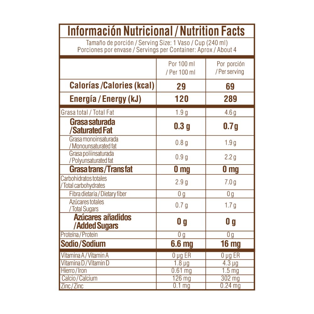 Bebida de coco TOSH funte de calcio y vitamina D (1000  ml) img #3