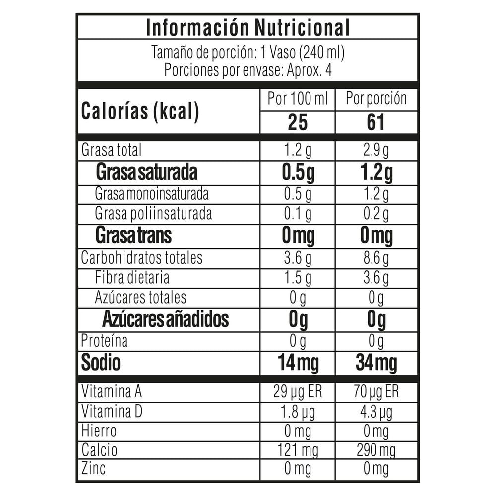 Bebida de coco TOSH funte de calcio y vitamina D (1000  ml) img #4