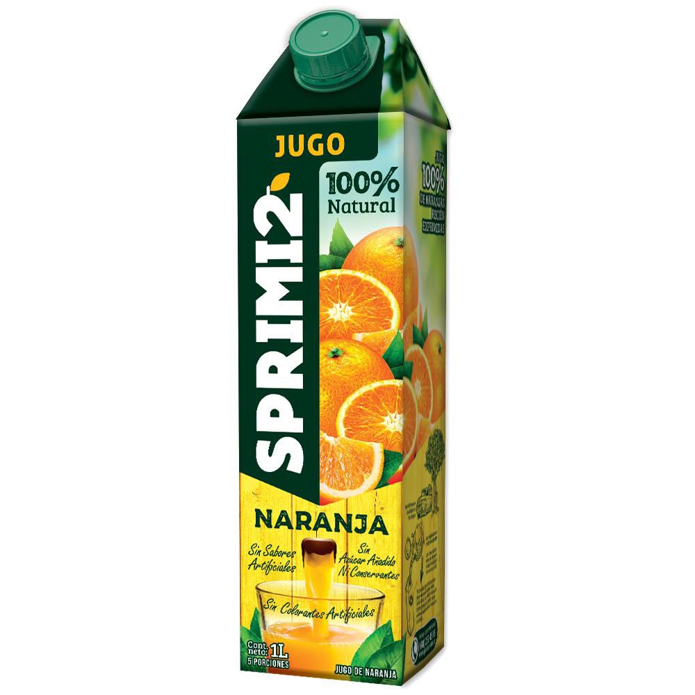 Jugo de naranja SPRIMI2 100% natural caja (1000  ml) img #1