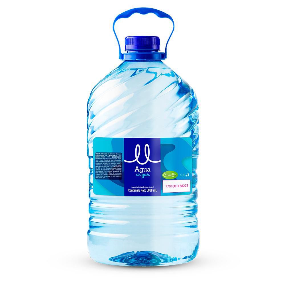 Agua CARULLA sin gas (5000  ml) img #1