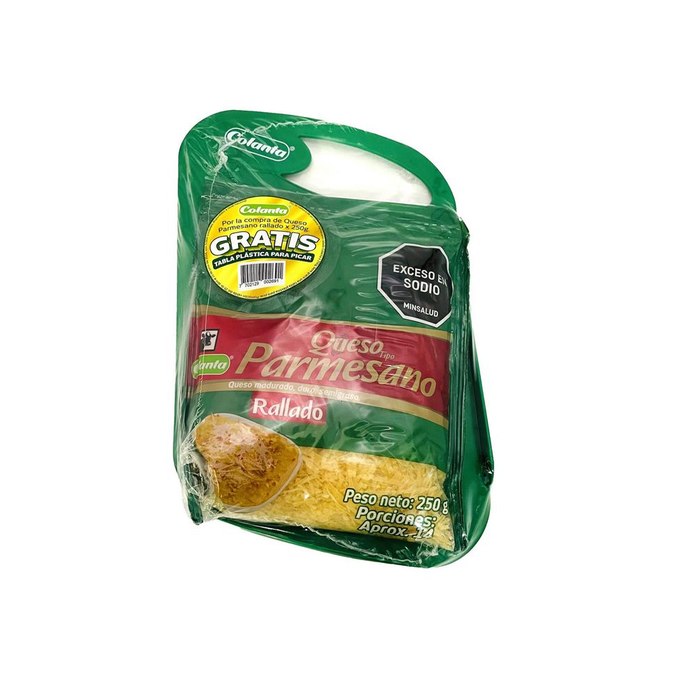 Queso Parmesano COLANTA Gratis Tabla picadora (250  gr) img #1