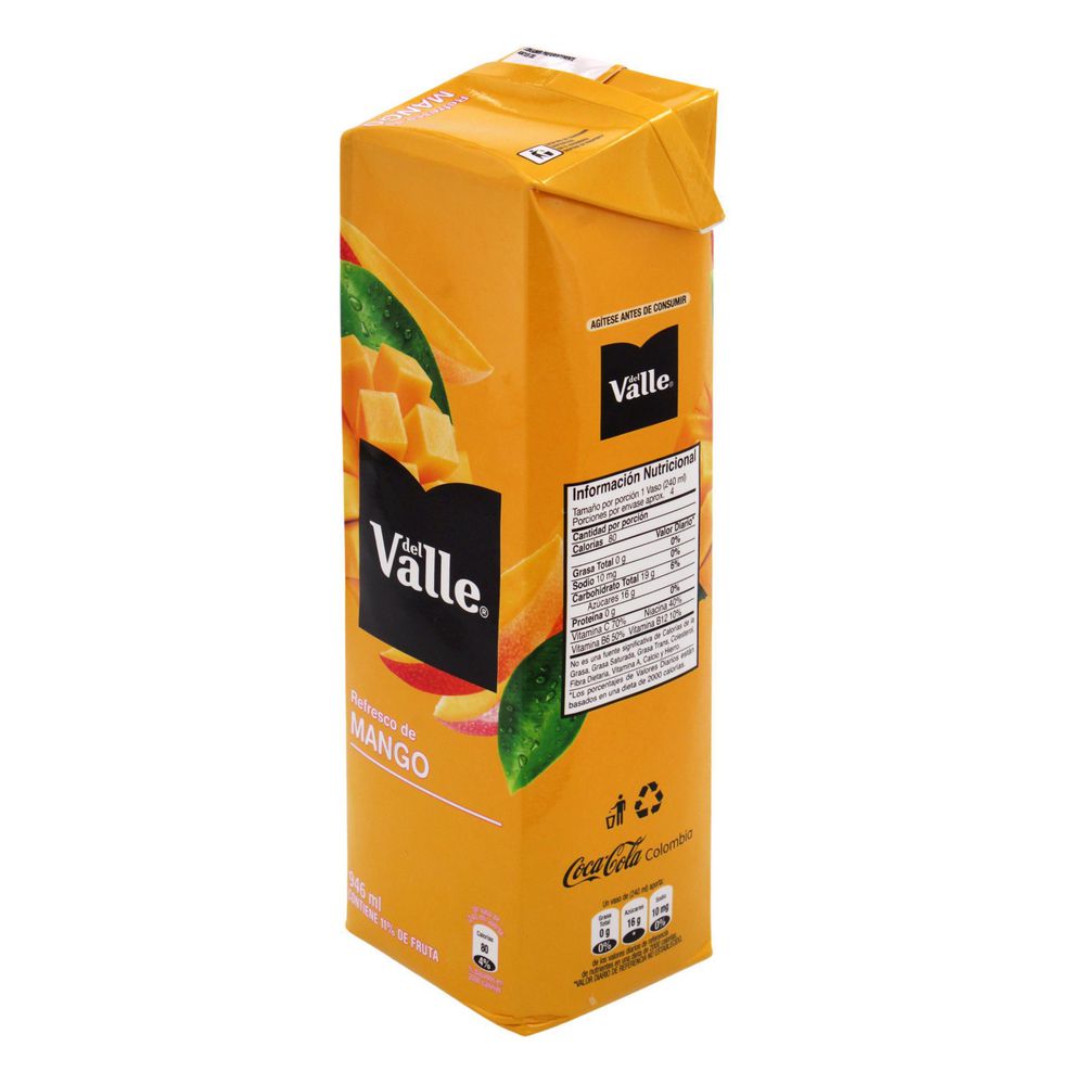 Refresco DEL VALLE mango tetra pack (946  ml) img #3