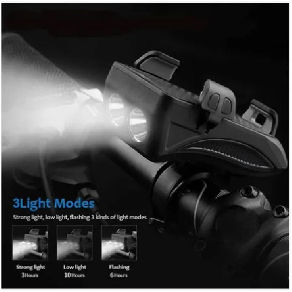 Linterna Para Bicicleta Recargable Led De Alta Potencia img #3
