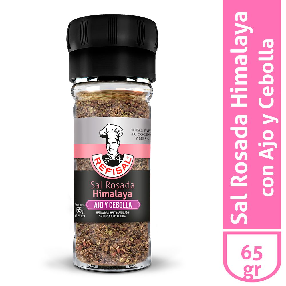 Sal REFISAL rosada Himalaya ajo y cebolla (65  gr) img #1