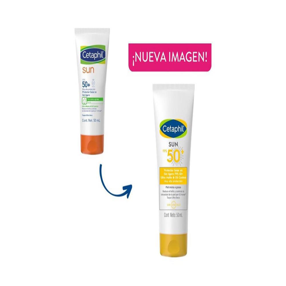 Protector Solar Cetaphil Sun Ultra Matte / Fps 50 Caj 1 Tub 50 Ml img #3