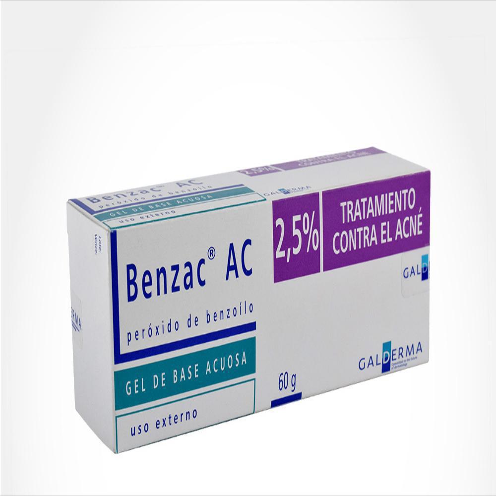 Benzac Ac Peroxido De Benzoilo 2.5% (P/P)/0 Gel Topica Caj 1 Tub 60 G img #1