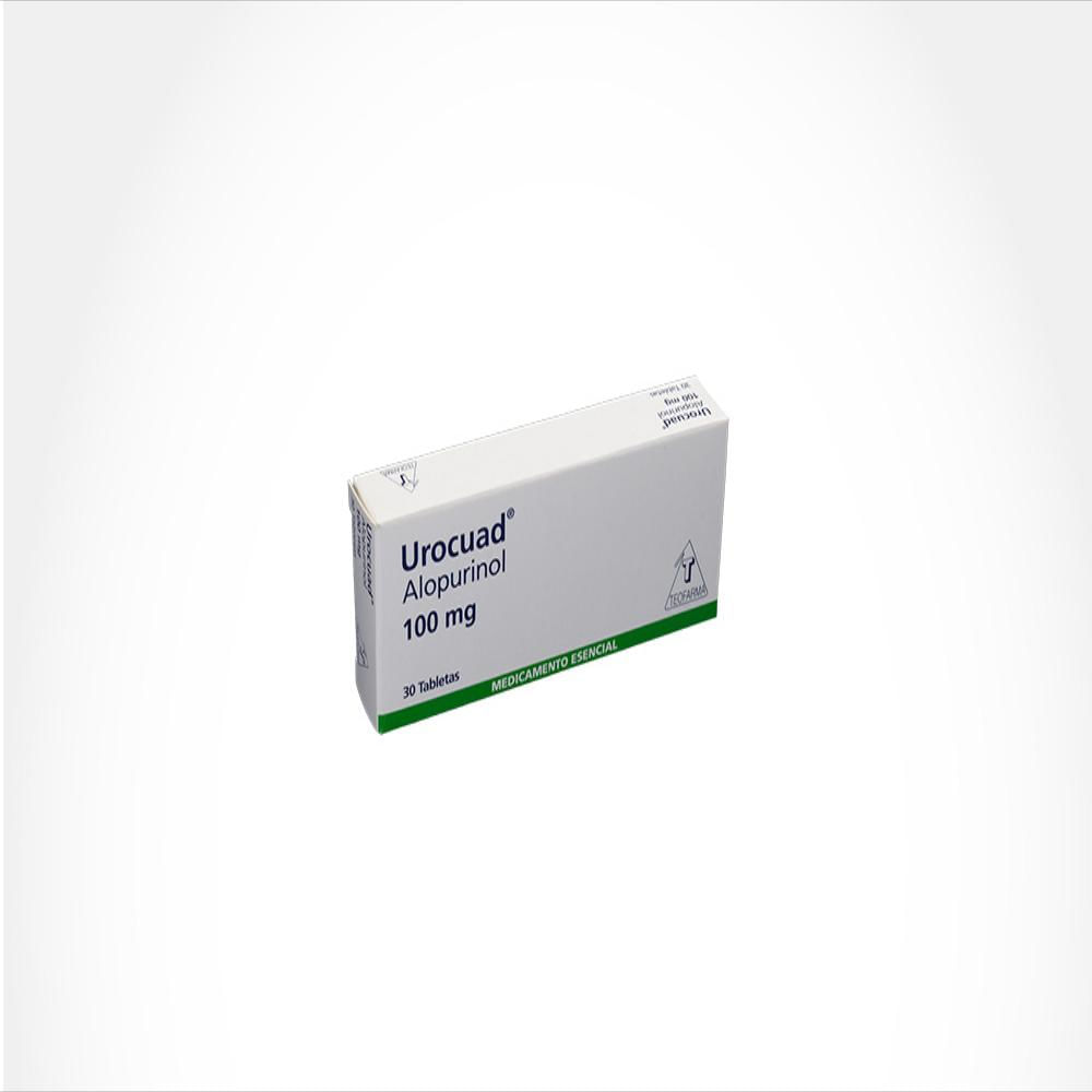Urocuad Alopurinol 100Mg Tab Oral Caj 30 Tab 1 U img #1