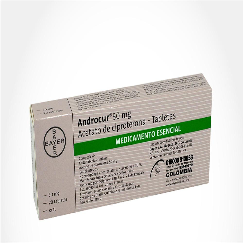 Androcur Ciproterona 50Mg Tab Oral Caj 20 Tab 1 U img #3