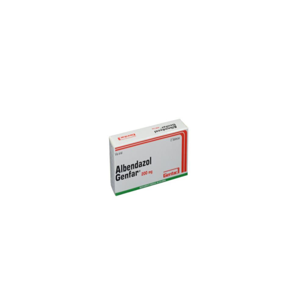 Albendazol Genfar Albendazol 200Mg Tab Oral Caj 2 Tab 1 U img #1
