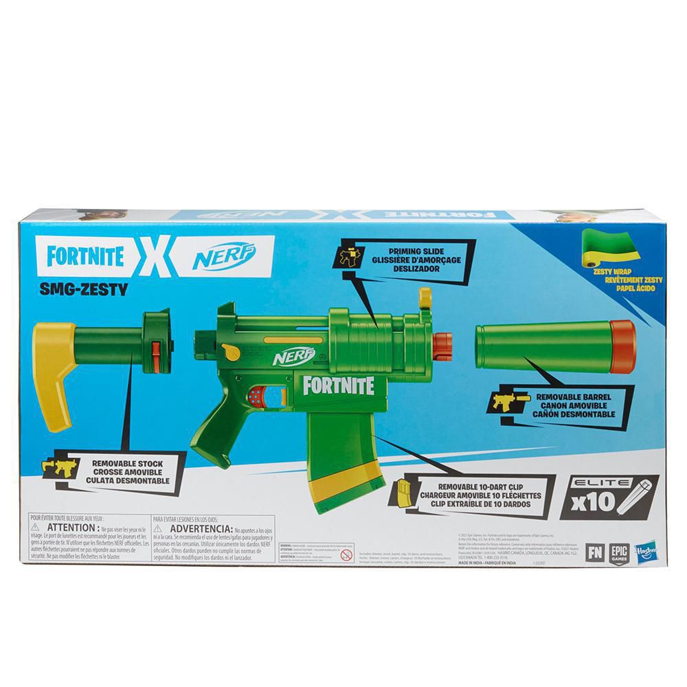 Lanzador Fortnite SMGZesty 10 Dardos NERF img #2