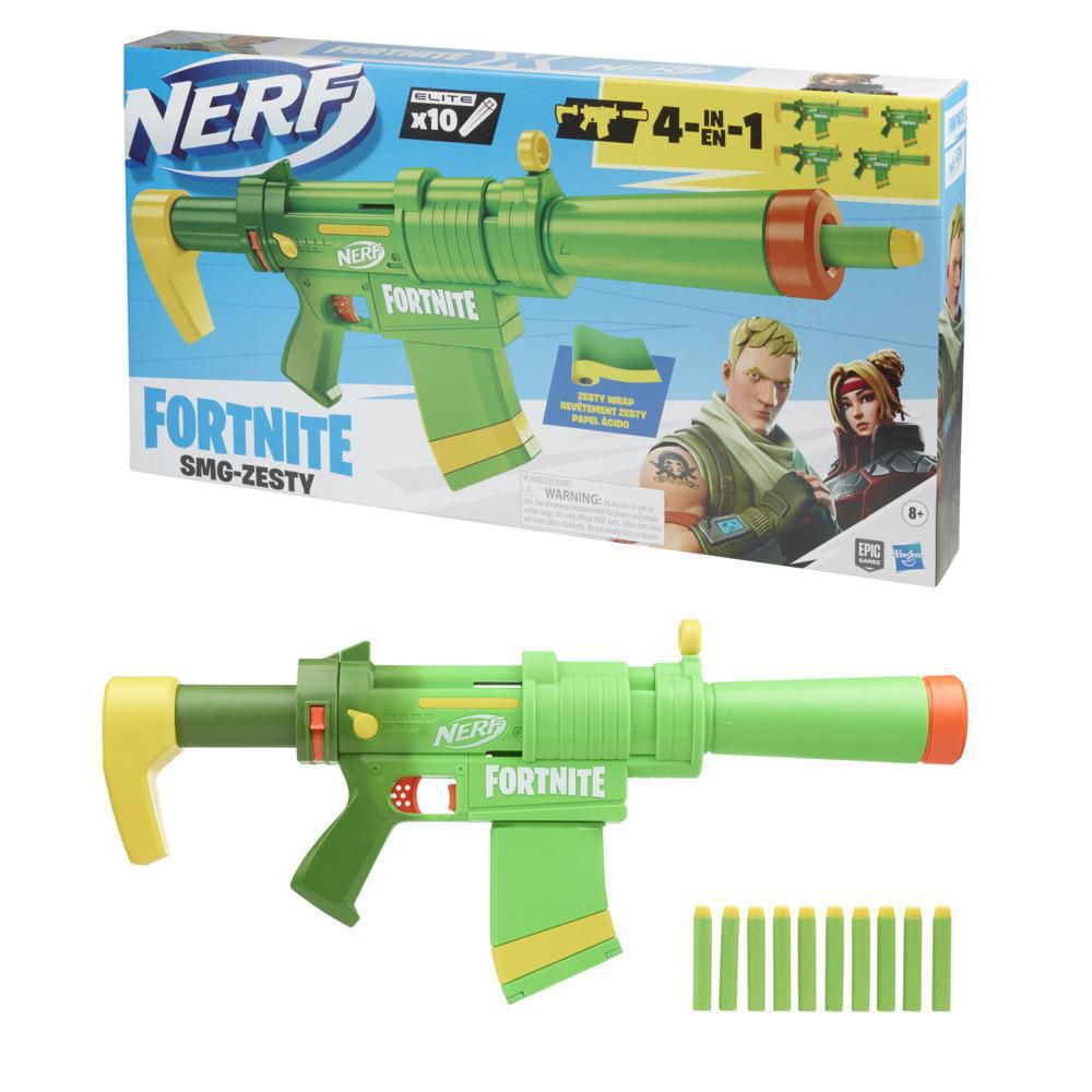Lanzador Fortnite SMGZesty 10 Dardos NERF img #3