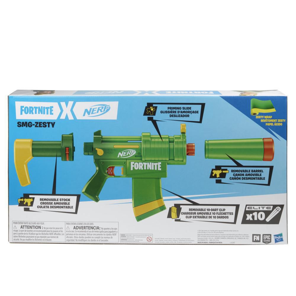 Lanzador Fortnite SMGZesty 10 Dardos NERF img #4