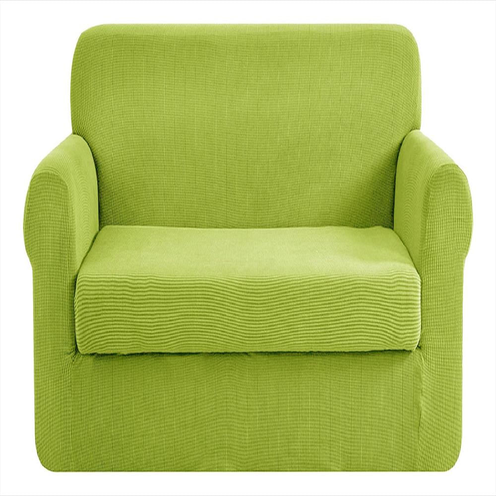 Funda Para Sofá 3 Puestos Verde Pistacho Con Reposa Brazos Y Fundas De Cojín img #1