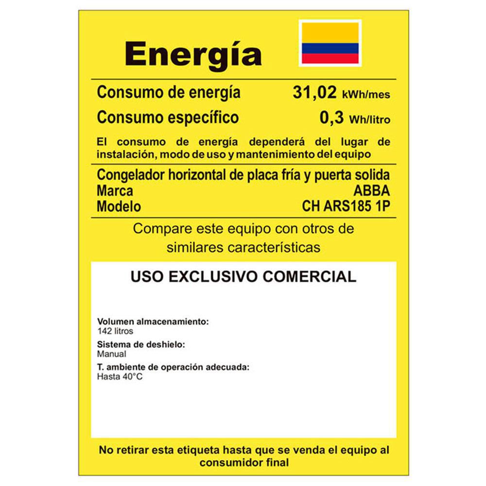 Congelador horizontal  142 l ABBA CHARS185B1 img #6