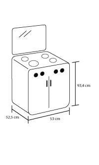 Estufa Gas natural HACEB De Piso 4 puestos ESTGB ROME img #5