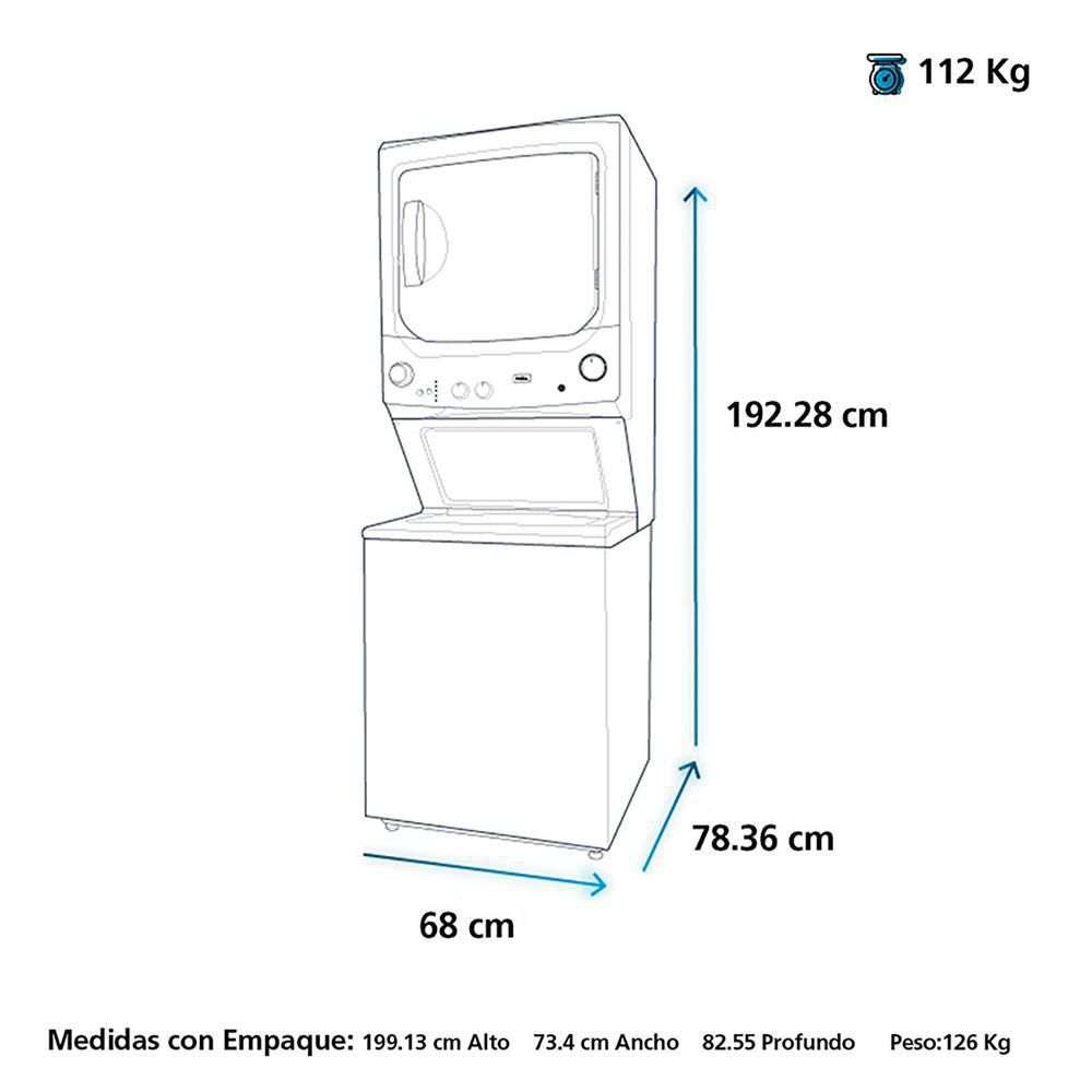 Lavadora Secadora MABE Gas   MCLC2040GS img #7