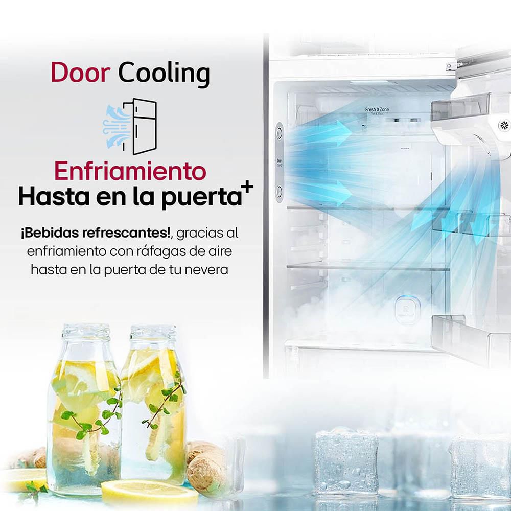 Nevera LG No Frost Congelador Inferior 305L  GB33WPT.AMCCCLM NEGRO img #7