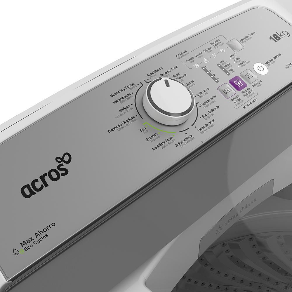 Lavadora ACROS Carga Superior 18 kg (40 lb) AWH18ABAAC img #4