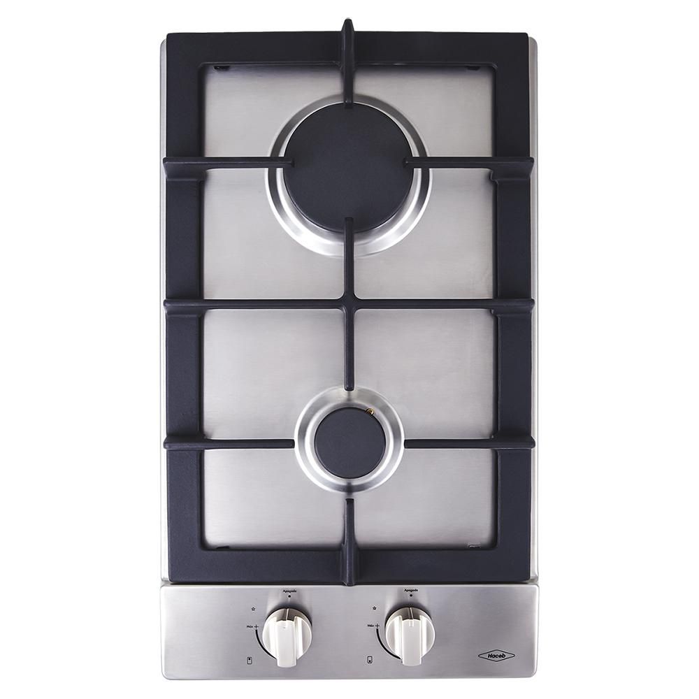 Cubierta HACEB 30 x 10.5 cm Acero inoxidable 2 puestos Gas natural 9002978 img #3