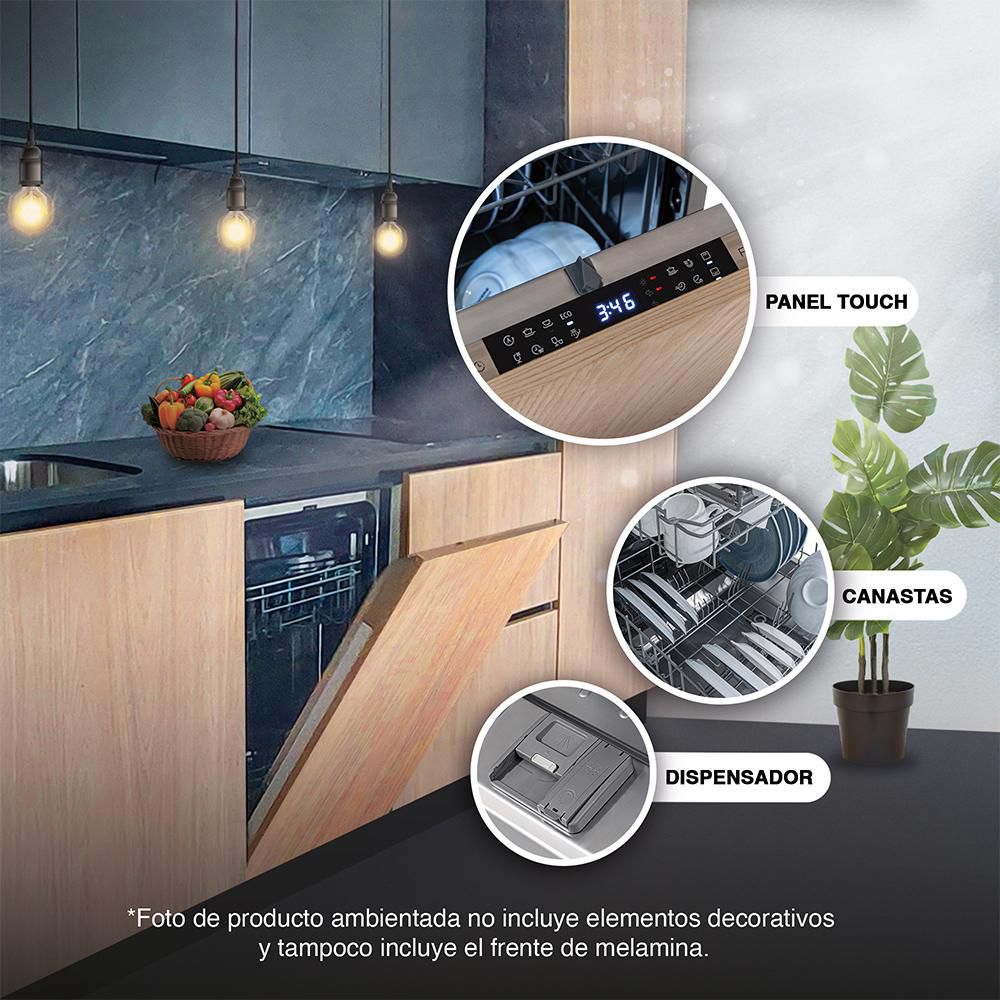 LAVAVAJILLAS PANELABLE CHALLENGER 40 Piezas DW 3910 Color madera img #3