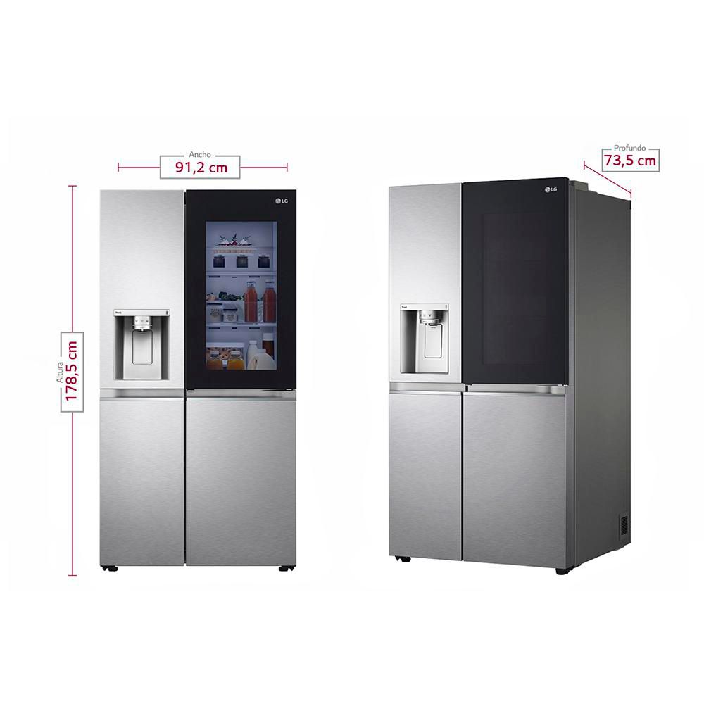 Nevecón LG Side By Side 637L  LS66SXSCA Silver img #3