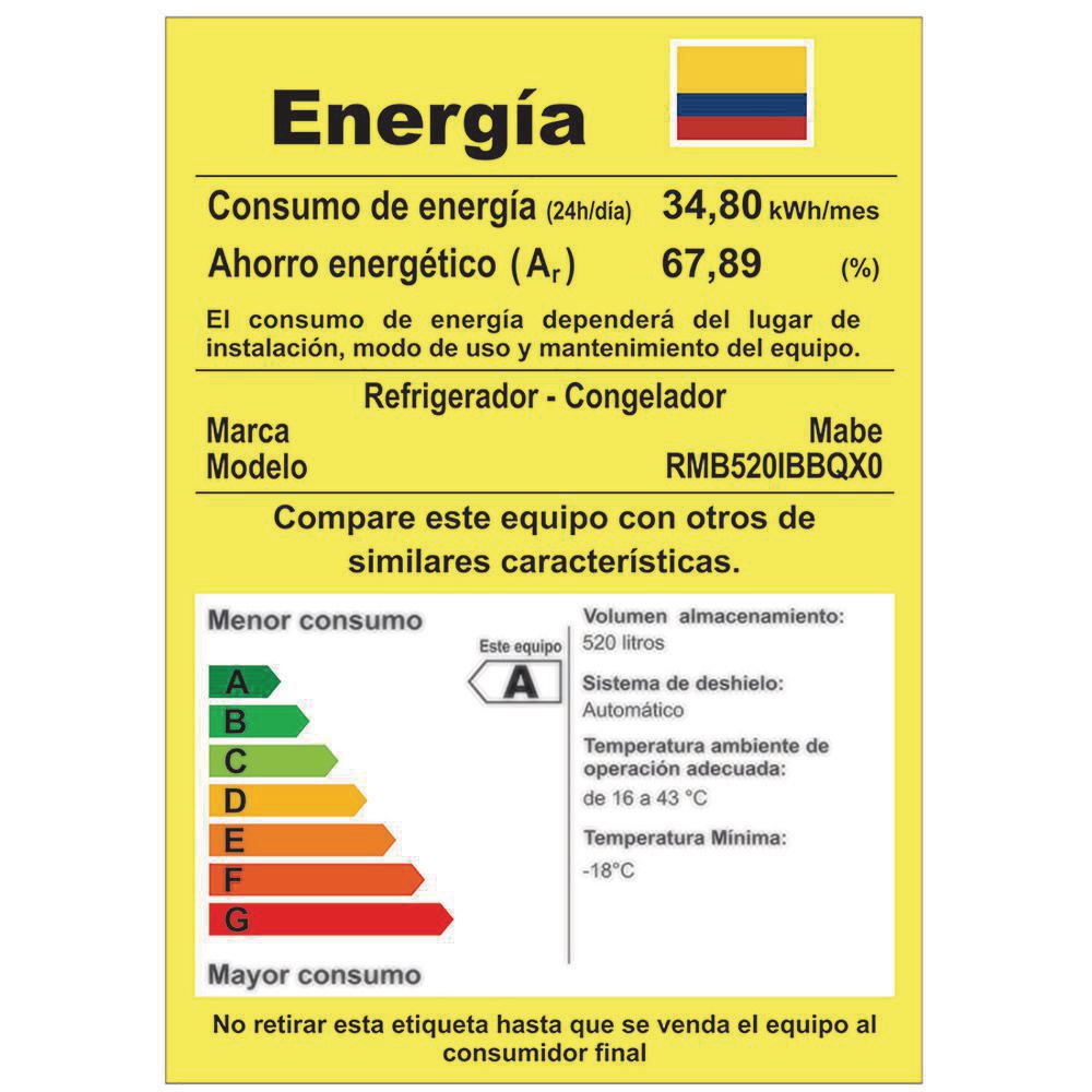 Nevera MABE No Frost No Frost 520 L  RMB520IBBQX0 img #6