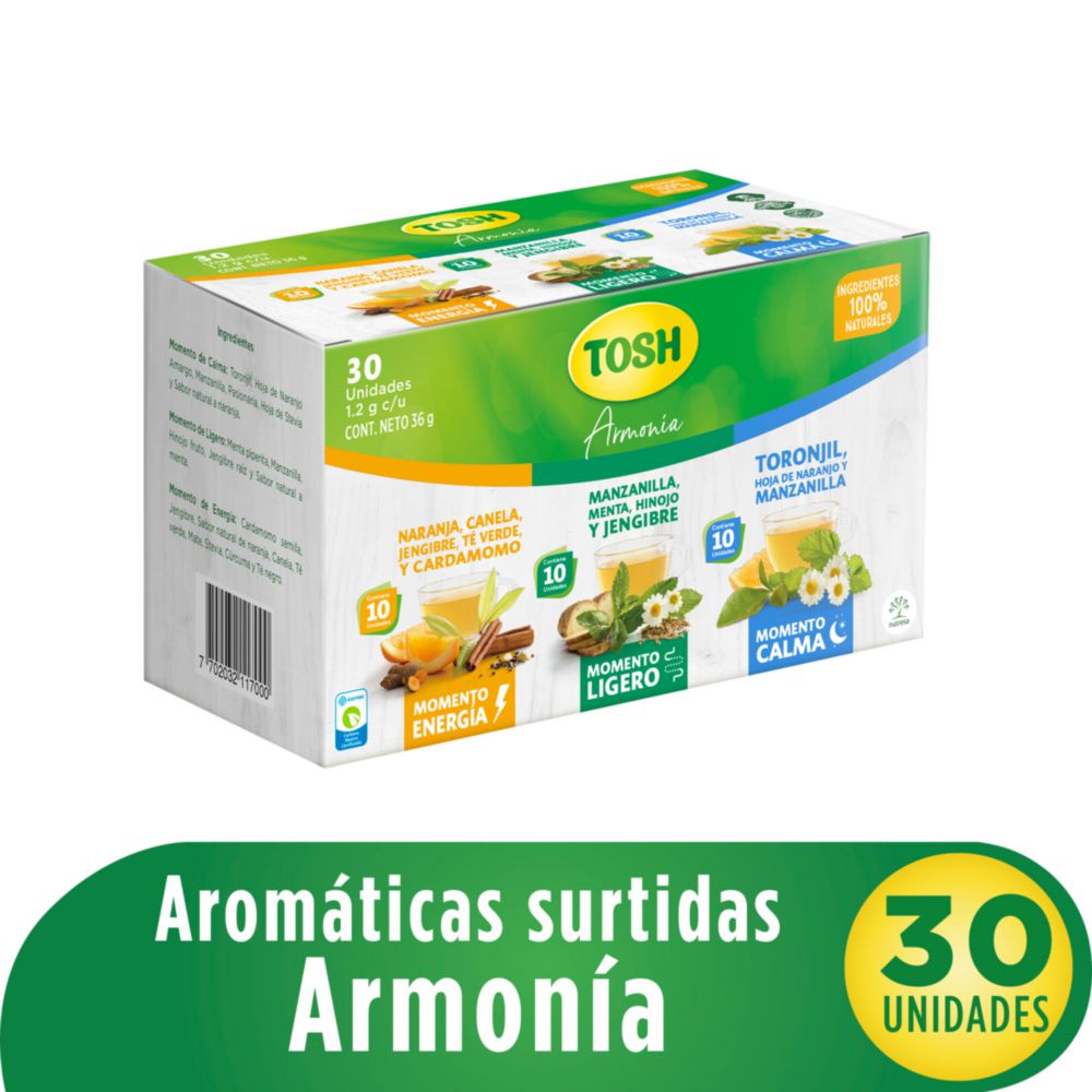 Aromática TOSH surtidas (36  gr) img #1