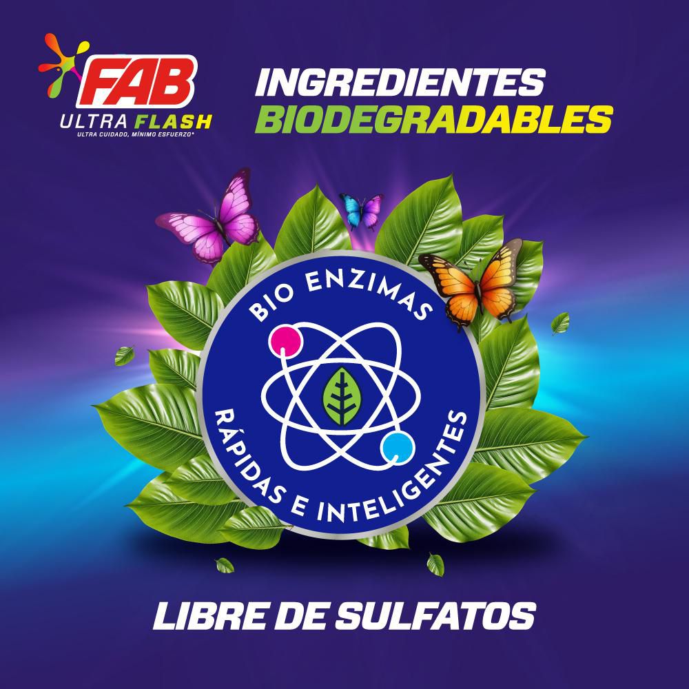 Detergente en polvo FAB ultra flash vibra color (4000  gr) img #9