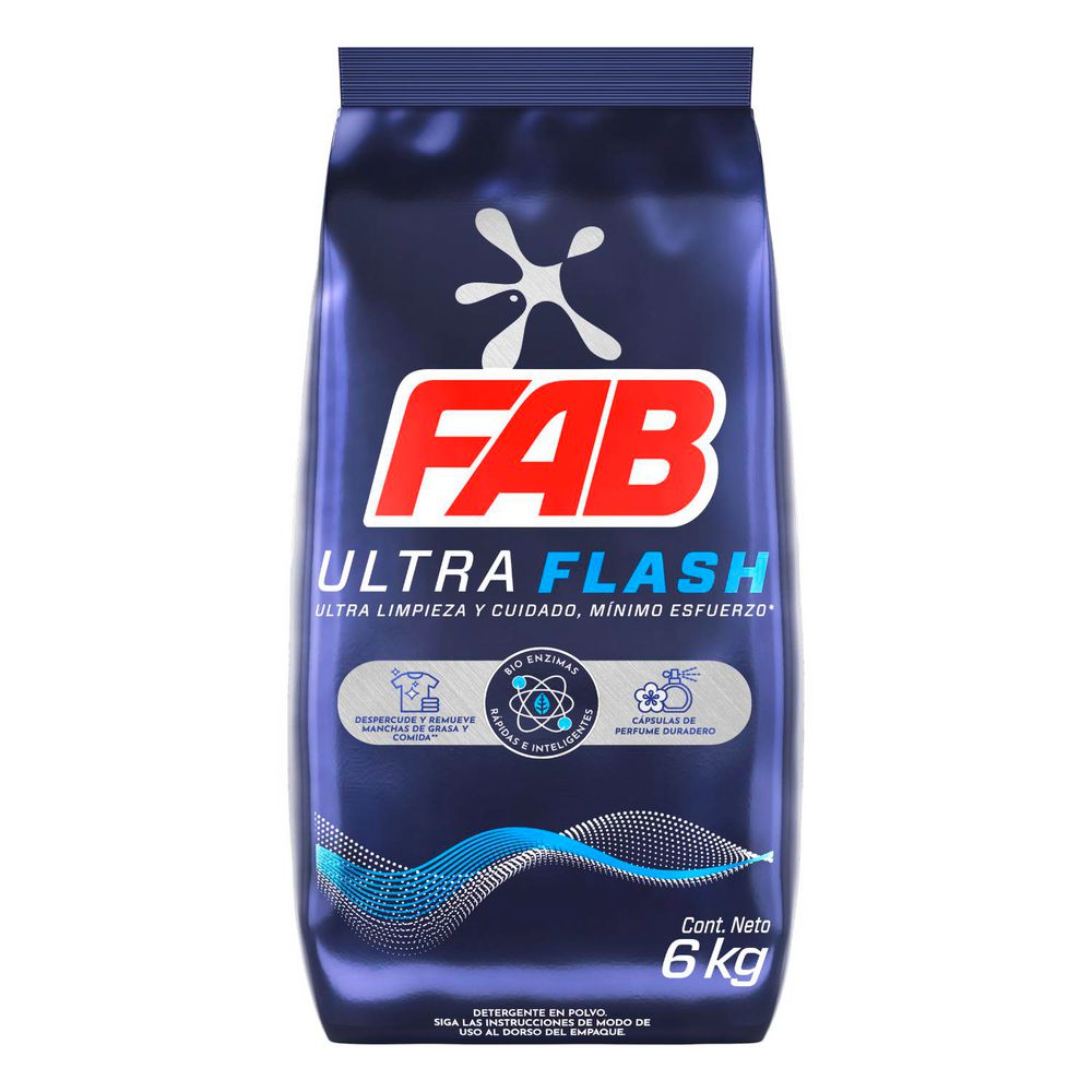 Detergente en polvo FAB ultra flash (6000  gr) img #2