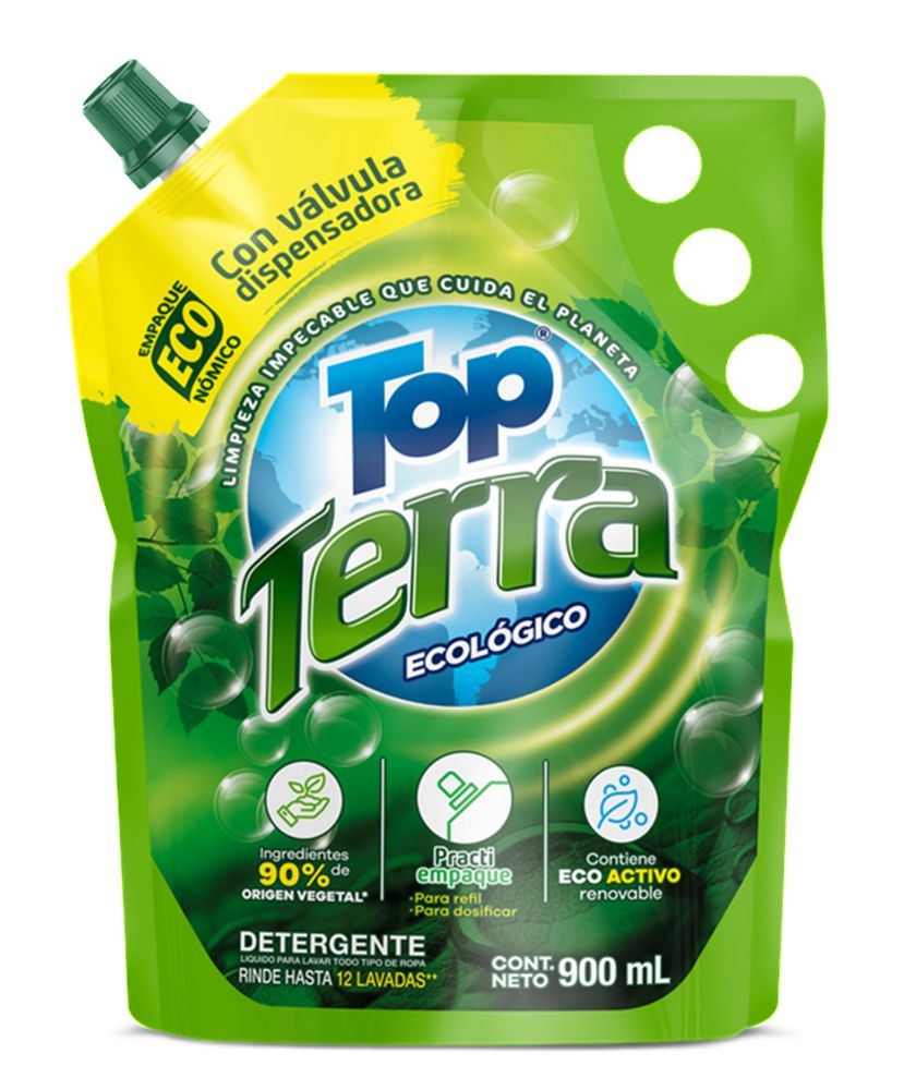 Detergente líquido TOP TERRA ecológico (900  ml) img #1