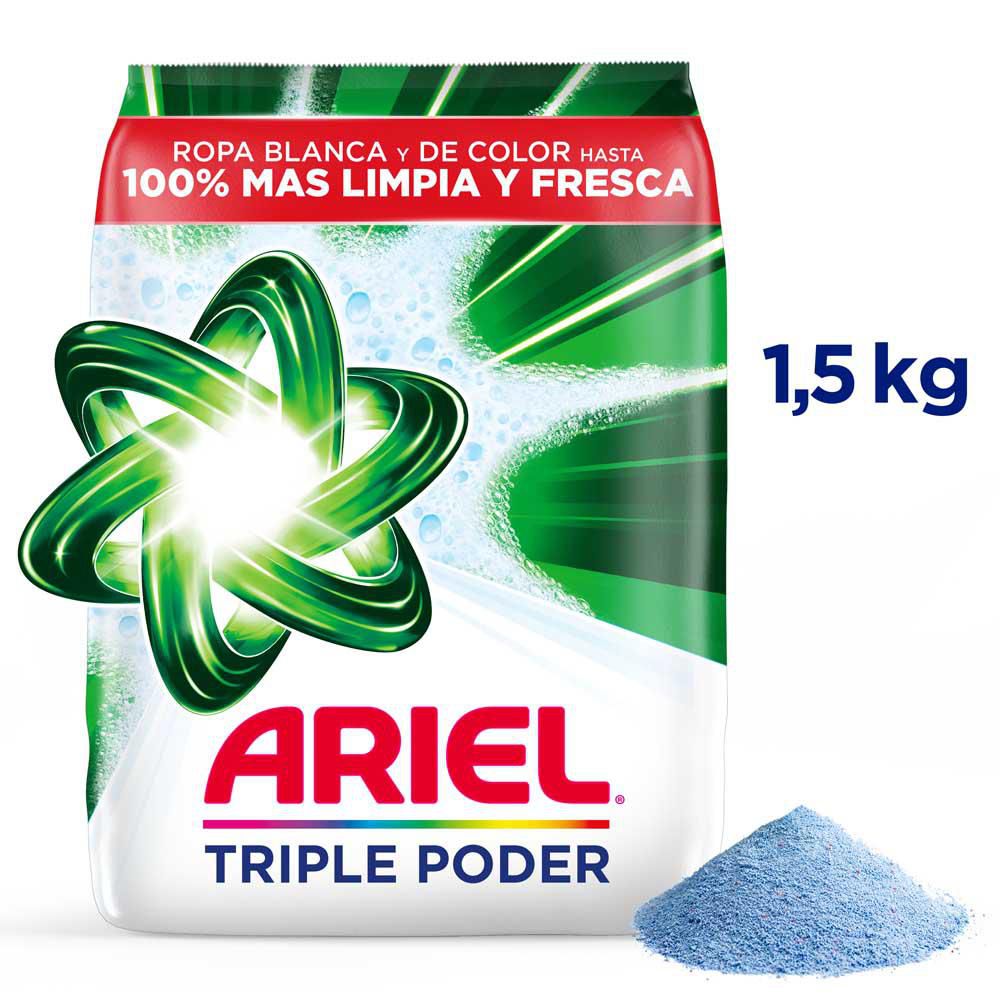 Detergente en polvo ARIEL triple poder (1500  gr) img #1