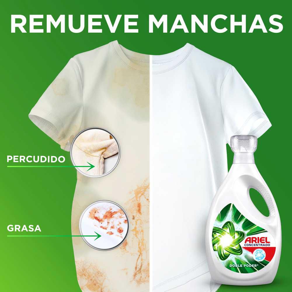 Detergente líquido ARIEL doble poder concentrado (800  ml) img #2