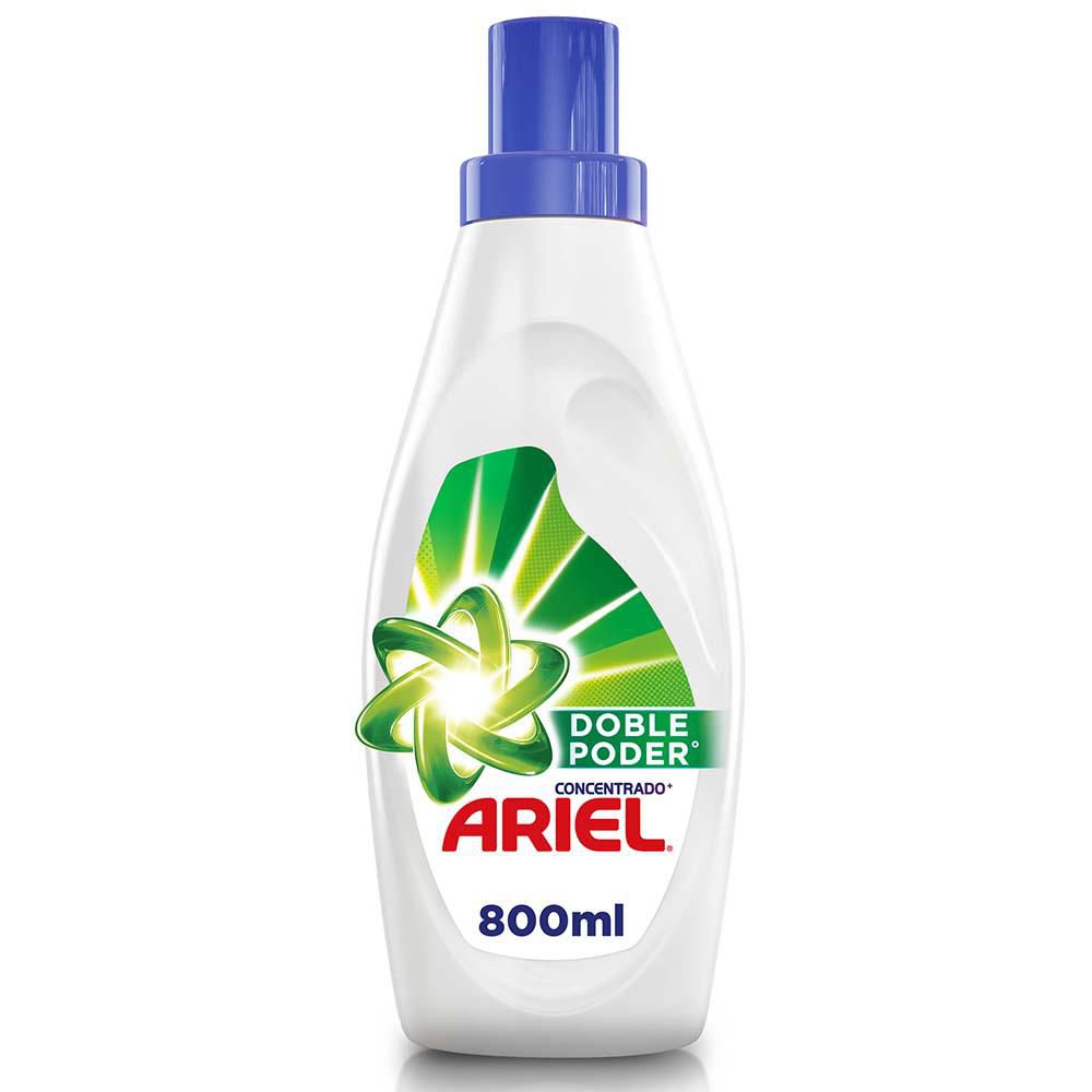Detergente líquido ARIEL doble poder concentrado (800  ml) img #6