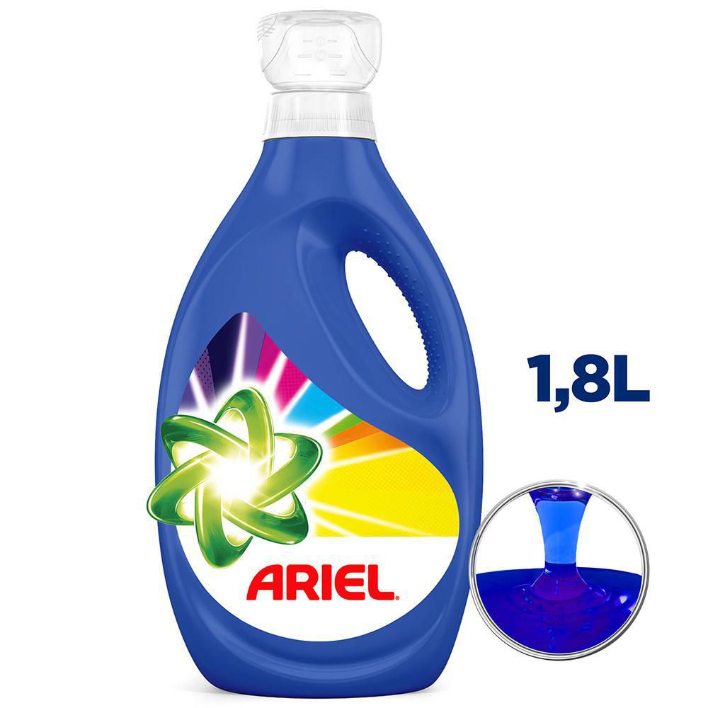 Detergente líquido ARIEL revitacolor (1800  ml) img #1