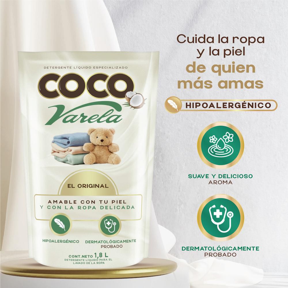 Detergente líquido COCO VARELA coco (1800  ml) img #2