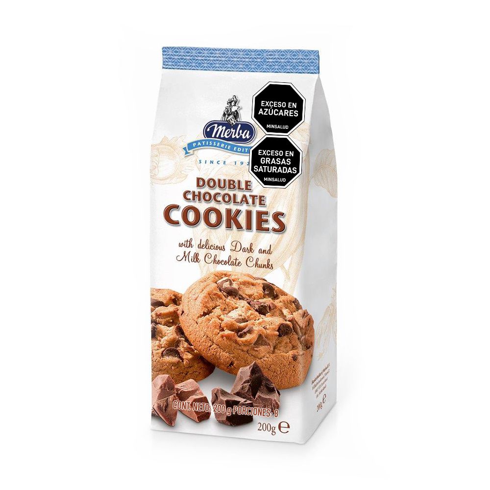 Galletas MERBA MARCA EXCLUSIVA doble chocolate (200  gr) img #1