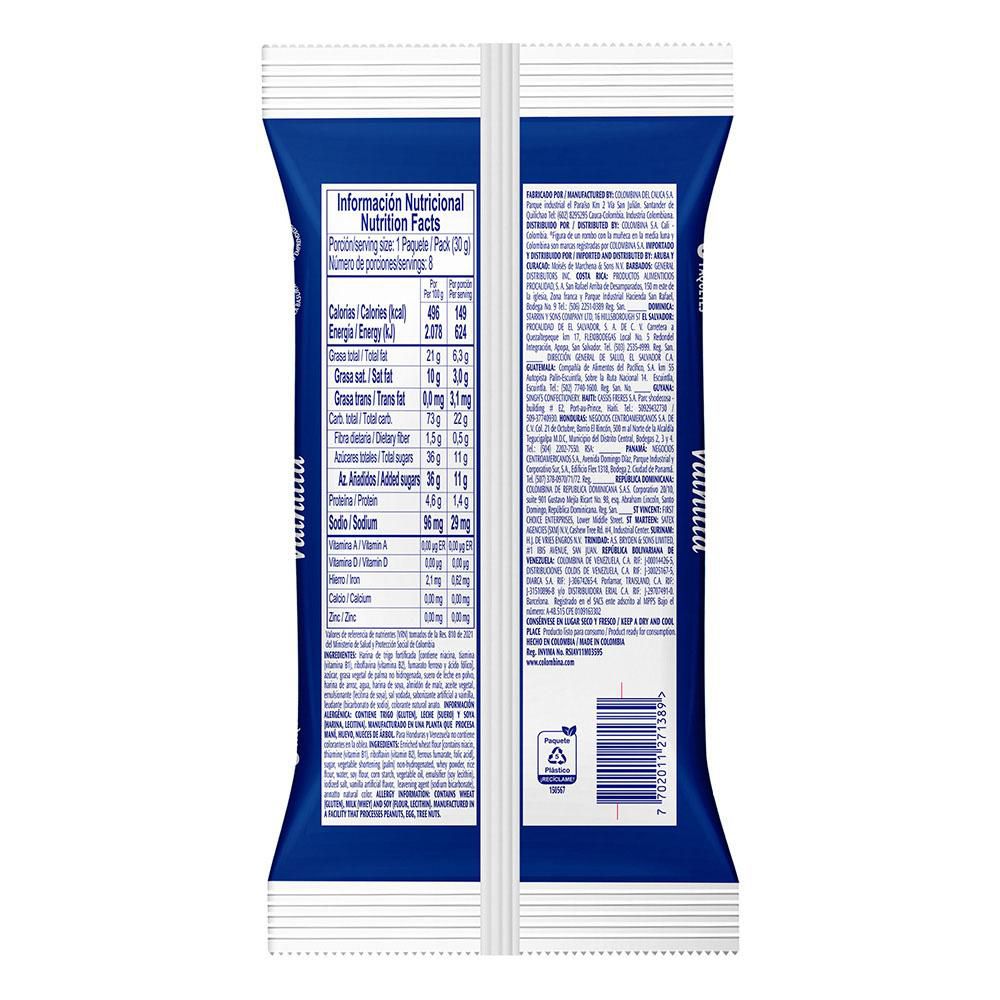 Galletas BRIDGE wafer vainilla x8und (240  gr) img #2