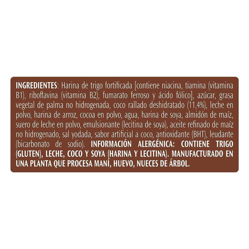 Galletas COLOMBINA wafer con crema de coco x10und (460  gr) img #3