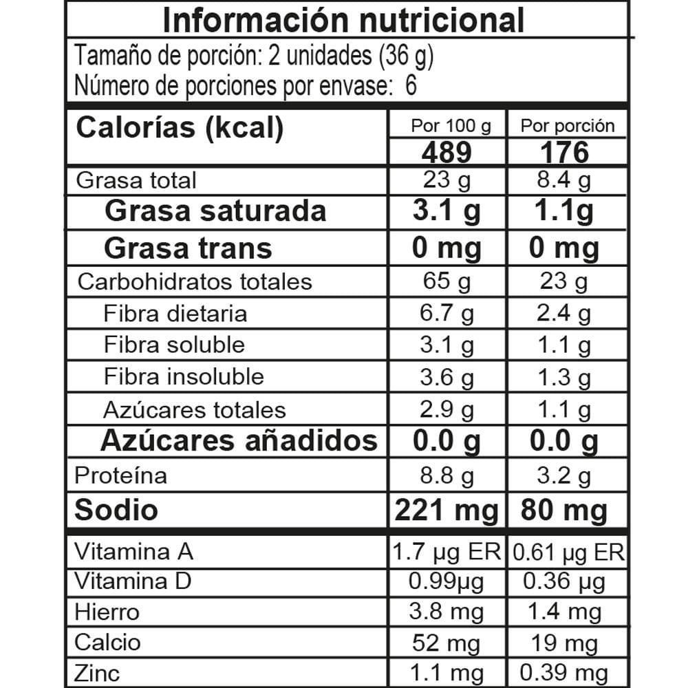 Galletas KALÁ avena, almendra y chía (216  gr) img #3