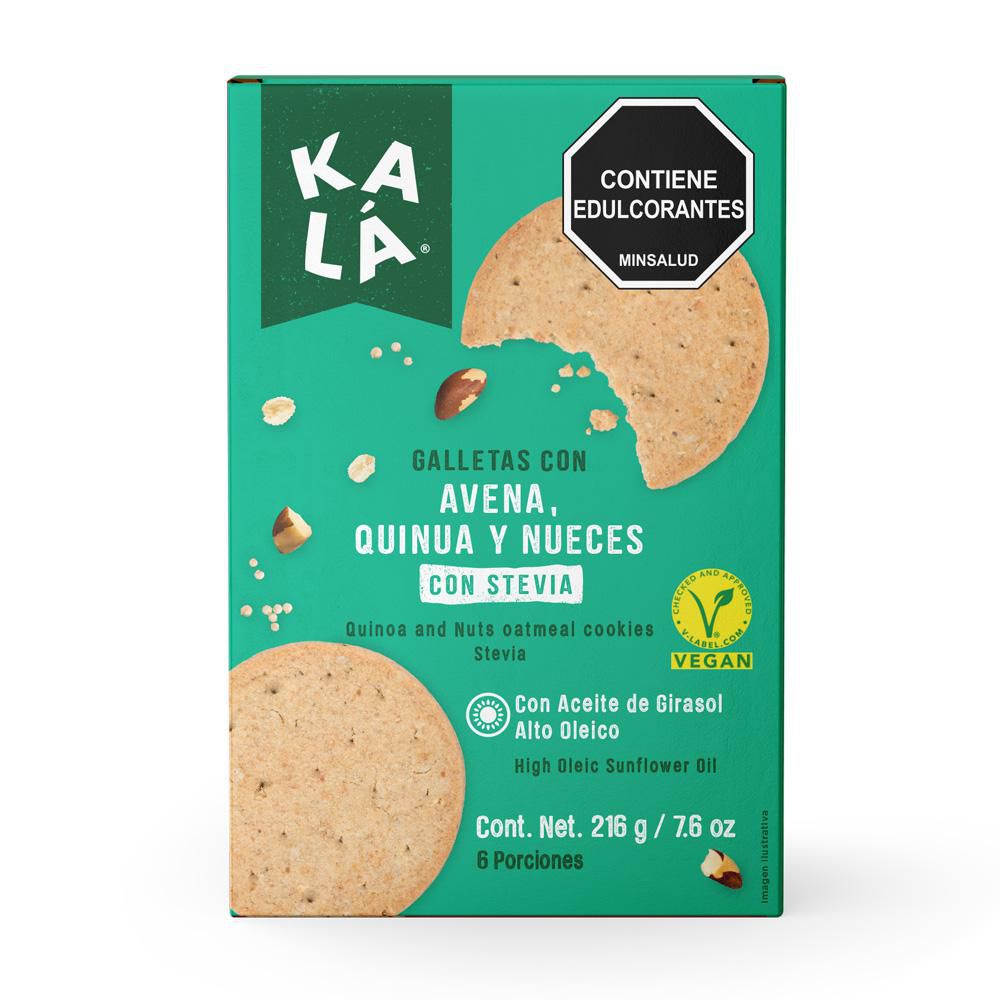 Galletas KALÁ avena, quinua y nuez (216  gr) img #1